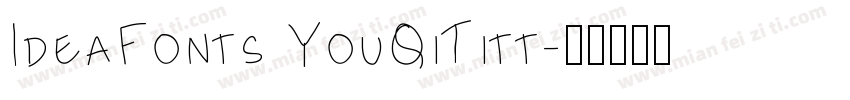 IdeaFonts YouQiTitt字体转换